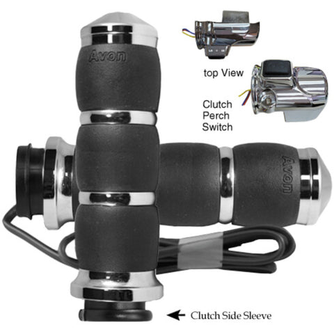 Avon Grips Velvet Air Heated FBW 15-UP FLTR Cruiser Hand Grips