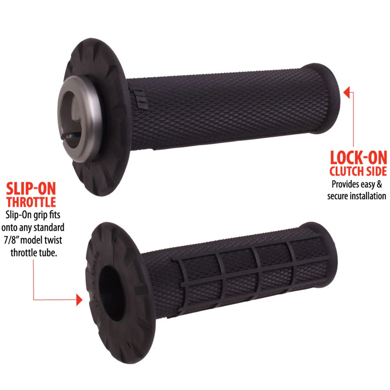 ODI Universal Lock-On Half-Waffle Mx Hand Grips-206