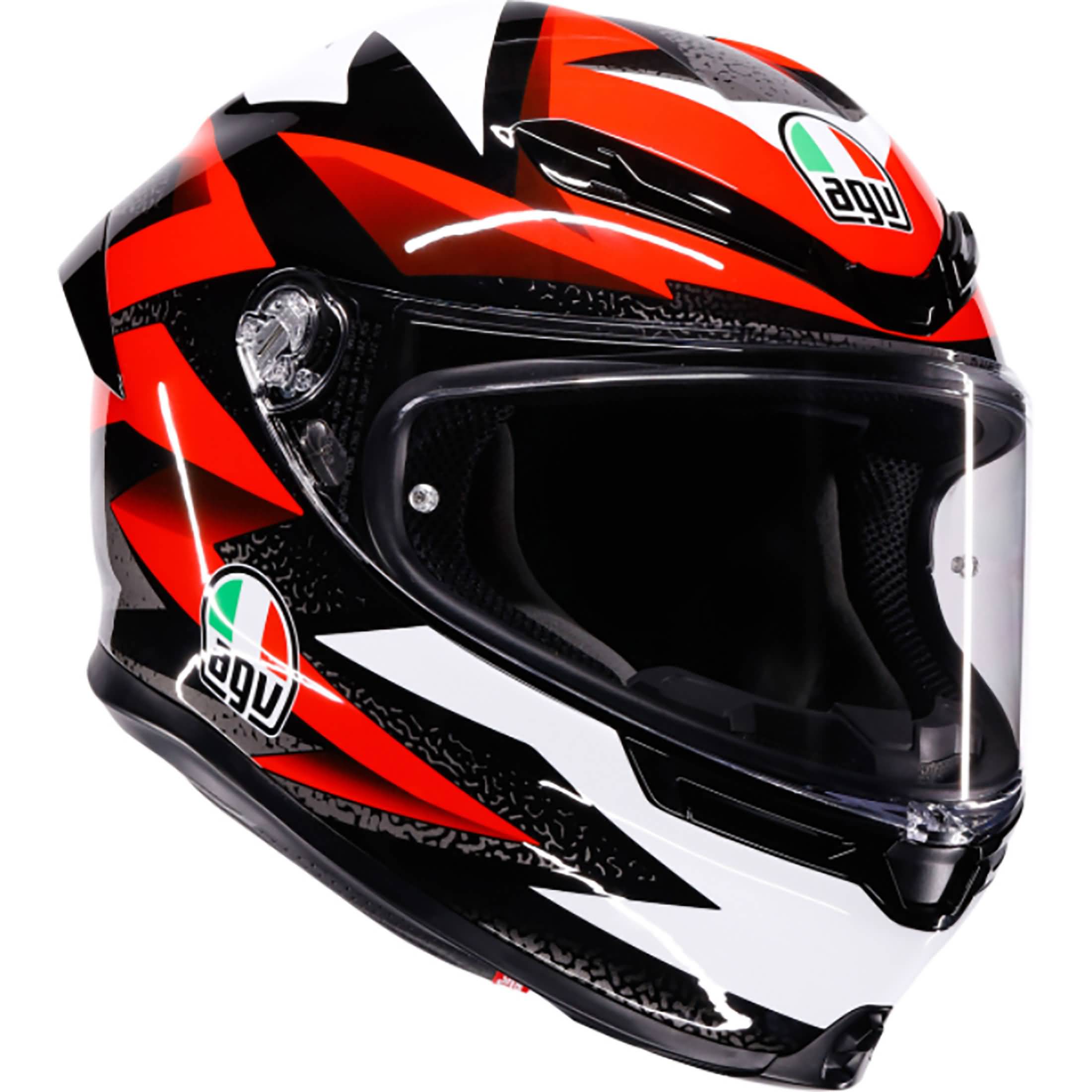 AGV K6 S Braven Helmet - Black/Red/White