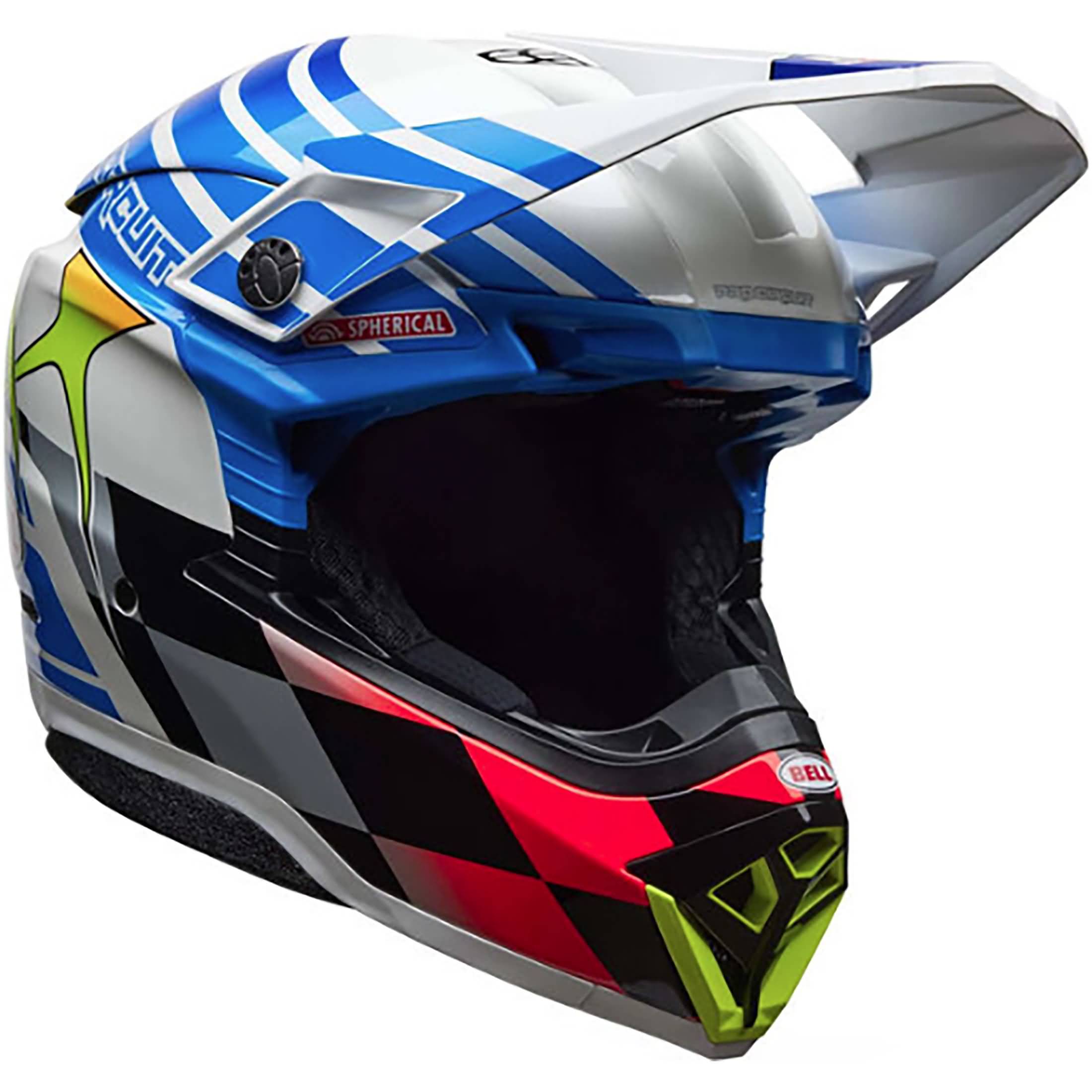 Bell Moto-10 Spherical Pro Circuit Replica 25 MIPS Adult Off-Road Helmets-7165402
