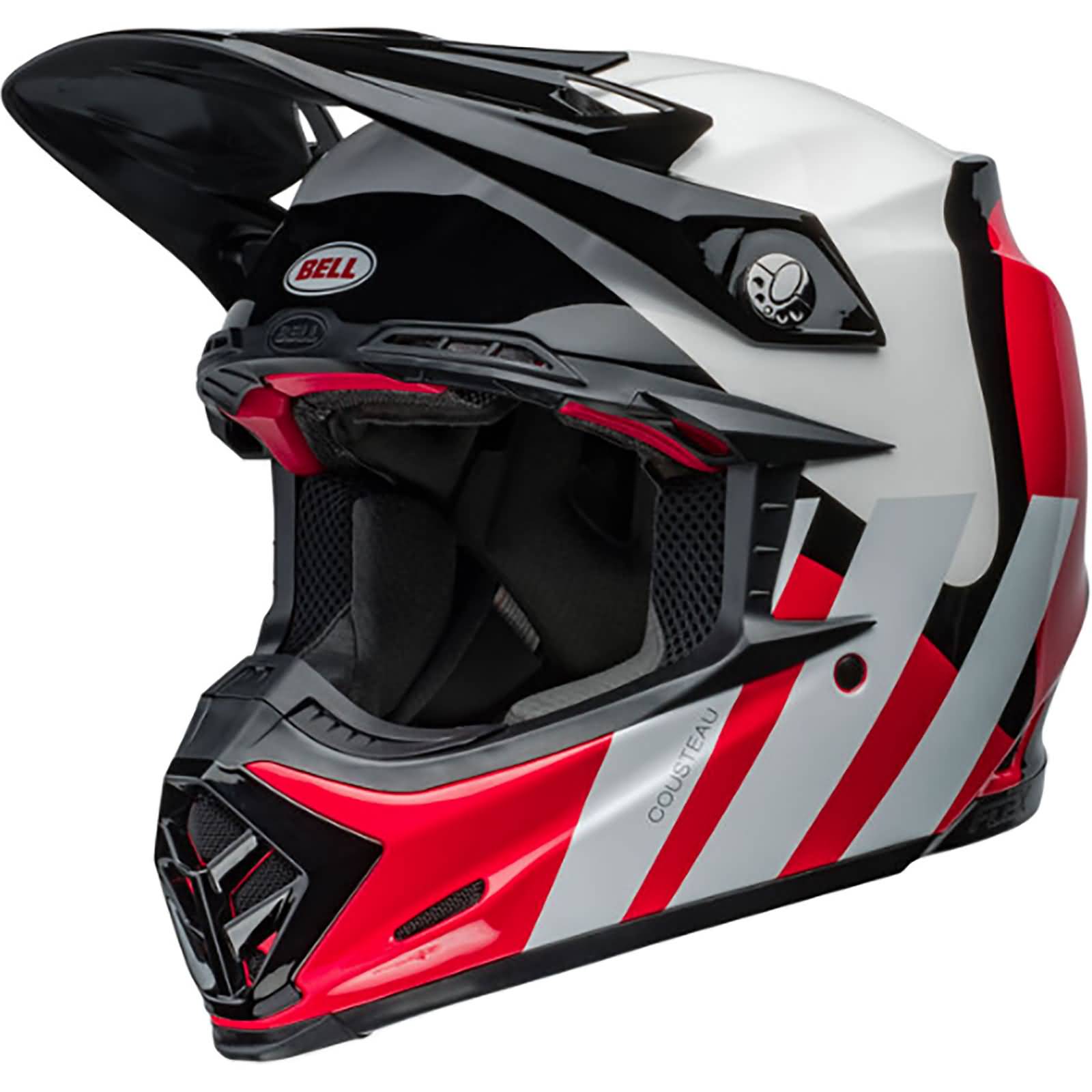 Bell Moto-9S Flex Hello Cousteau Stripes Adult Off-Road Helmets-7157236