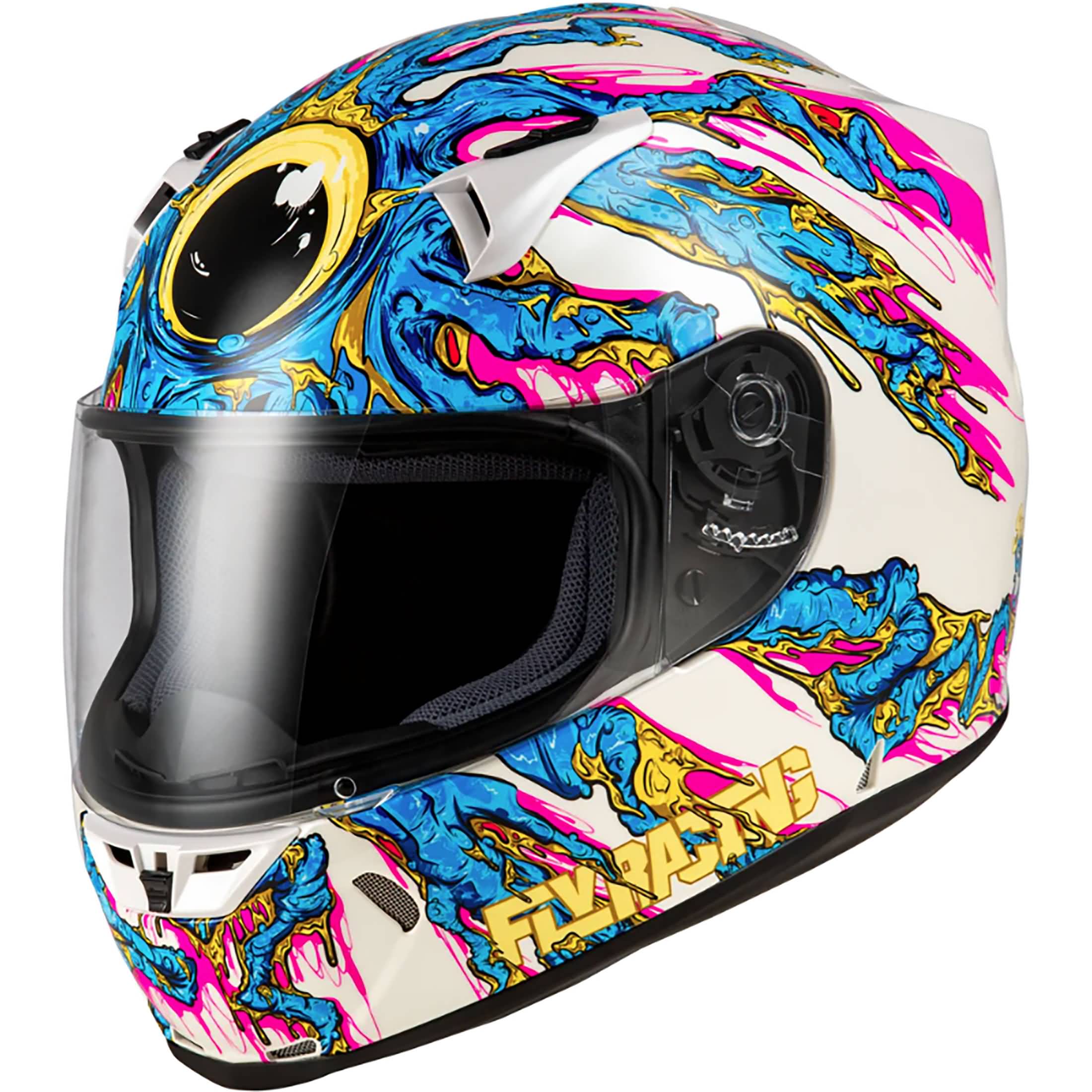 Fly Racing Revolt Space Creep Adult Street Helmets-73-8386