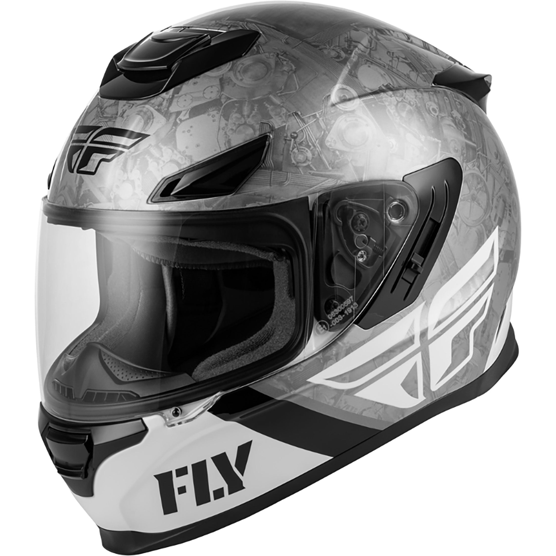 Sentinel Mech Helmet Black/White/Grey 2x