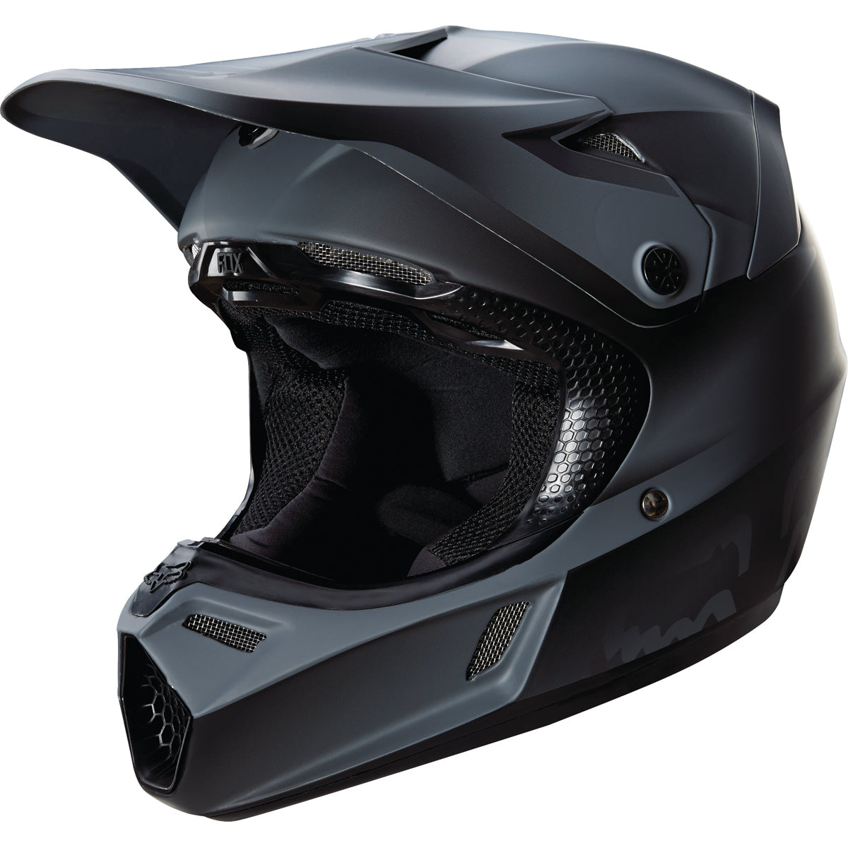 Fox Racing  V3 Matte Black Youth Off-Road Helmets-15824