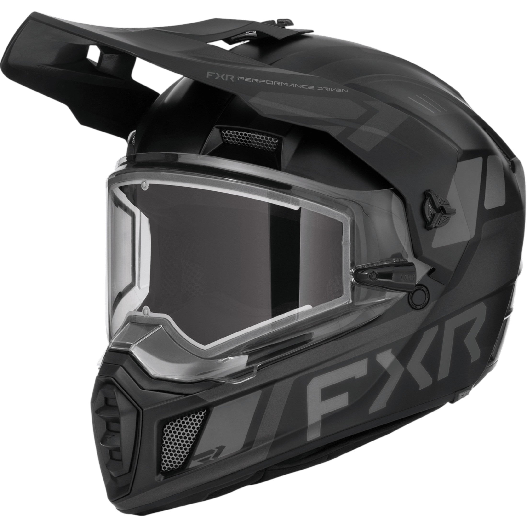 FXR Clutch X with E Shield Adult Snow Helmets - Black Ops