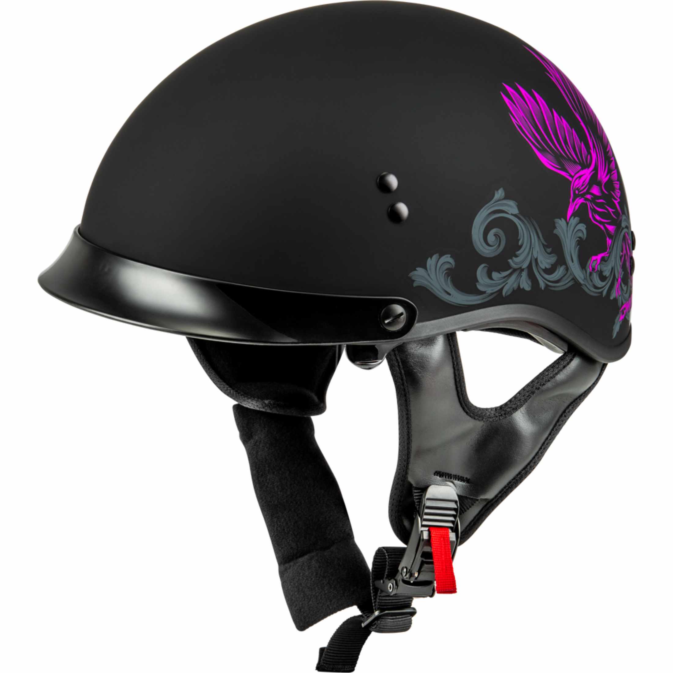 GMAX HH-65 Corvus 2026 With Peak Visor Adult Cruiser Helmets-72-5676