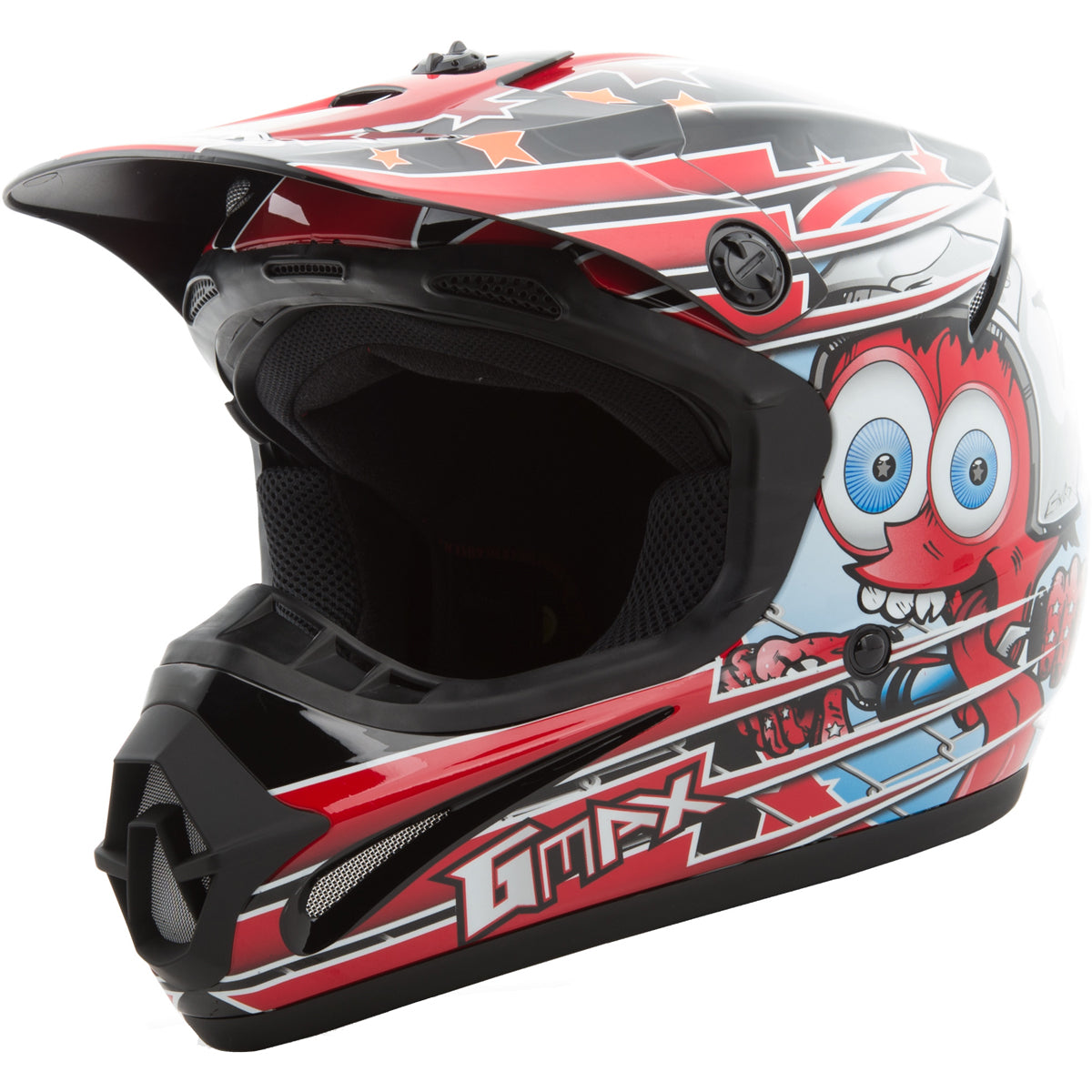 GMAX Youth GM46.2 Superstar Helmet Medium Black/Red