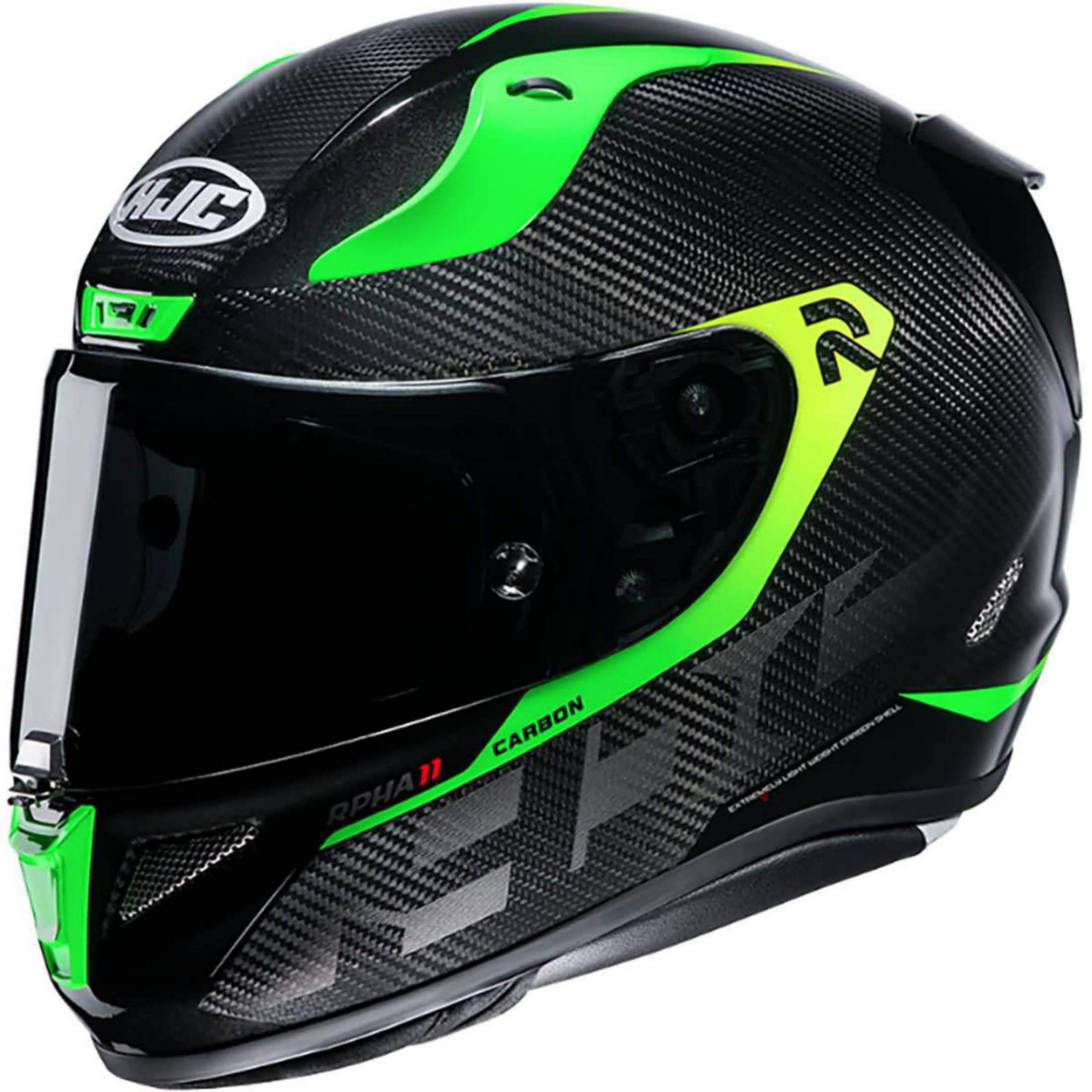 HJC RPHA 11 Pro Carbon Bleer Adult Street Helmets-0803