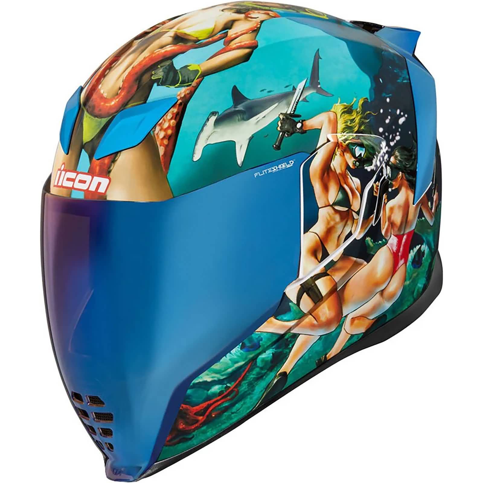 Icon Airflite Pleasuredome4 Adult Street Helmets-0101