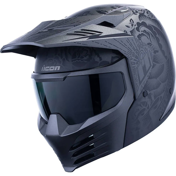 icon airframe sauvetage full face motorcycle helmet leopard print Pro Topshelf FLOW VENTING9 air intakes and 7 exhaust ports coupled with deep channeling in the interior energy Motorbike Leopard Helmets Any Good