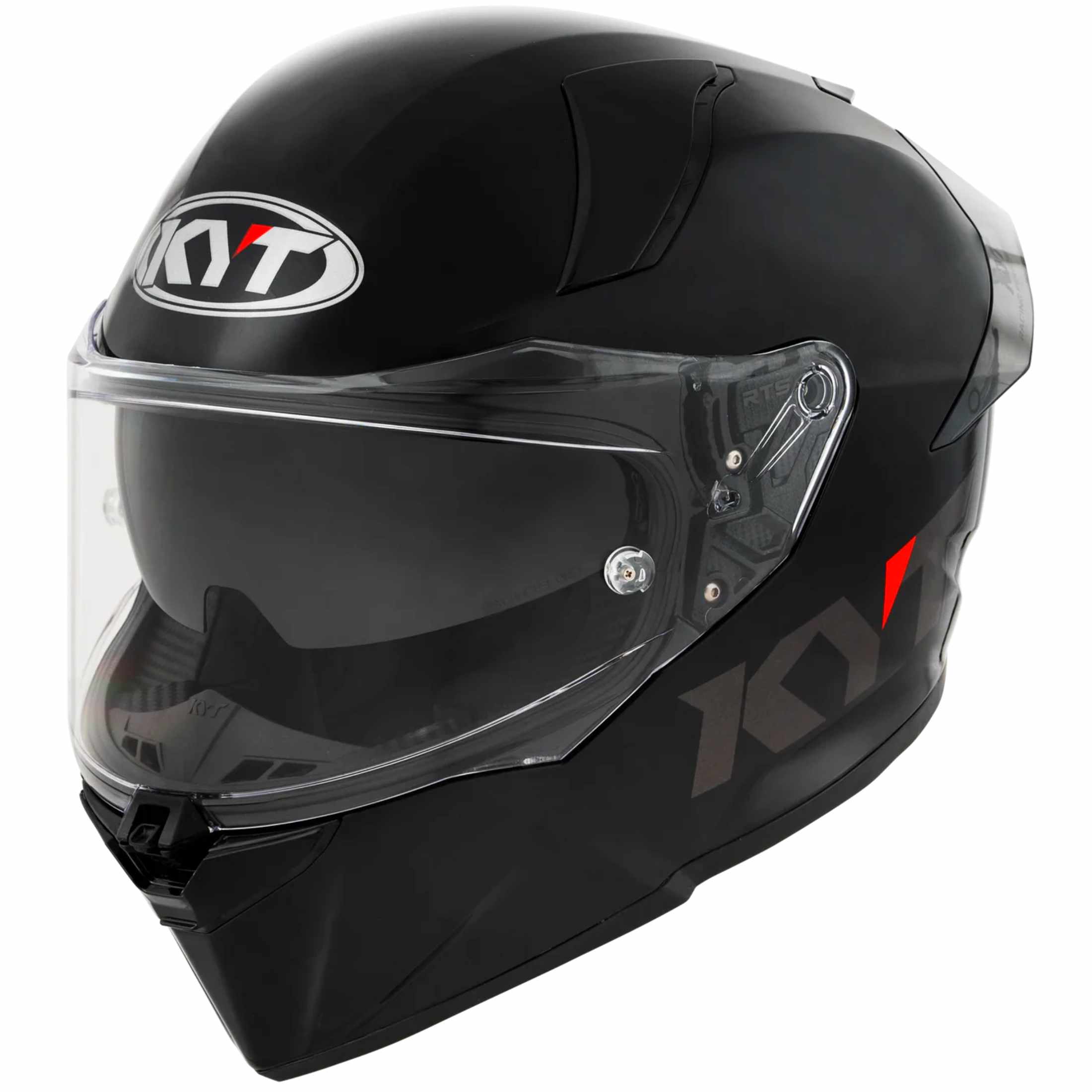 KYT R2R Solid Adult Street Helmets Plain Matte Black / Small