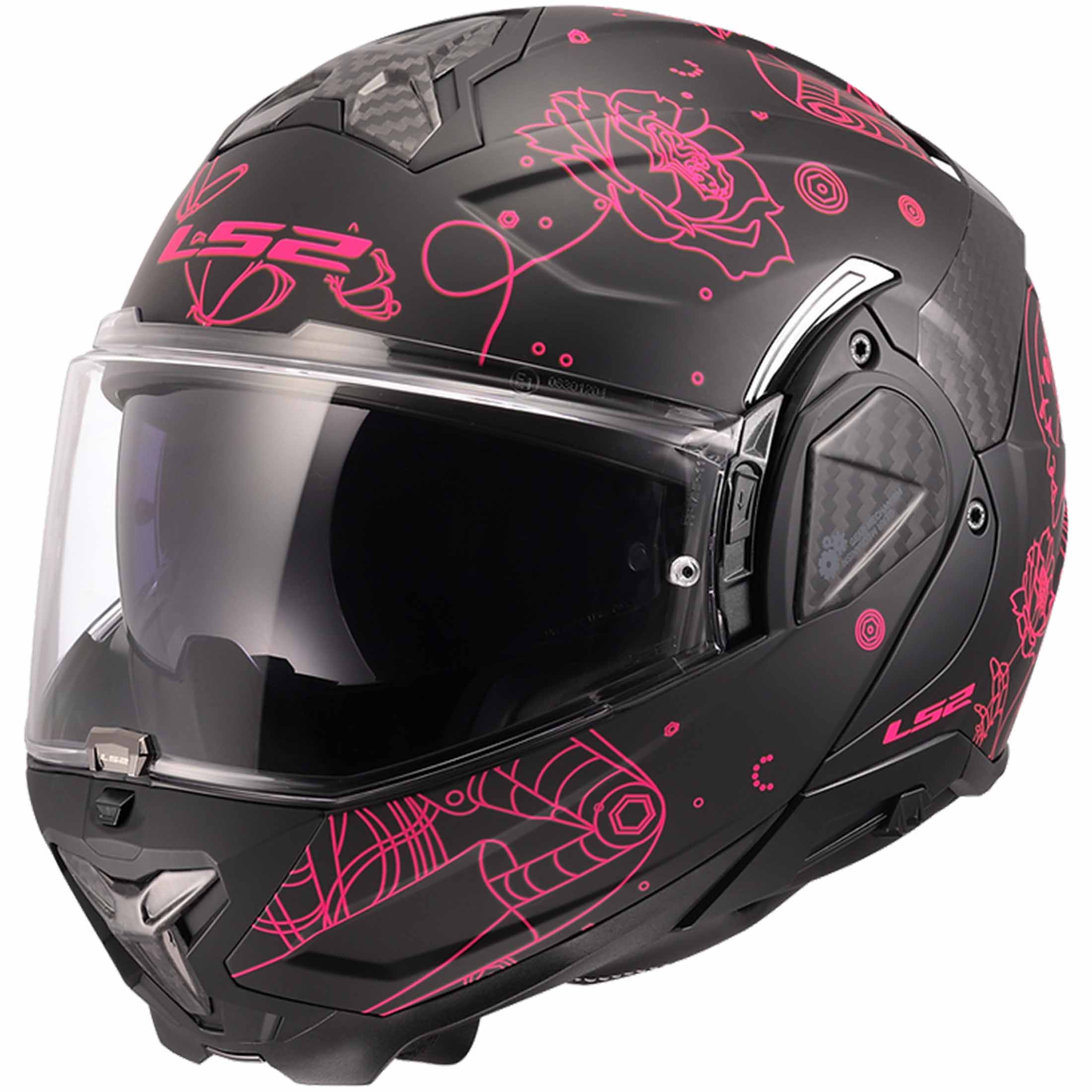 LS2 Advant II Sophia Helmet - Matte Black/Pink