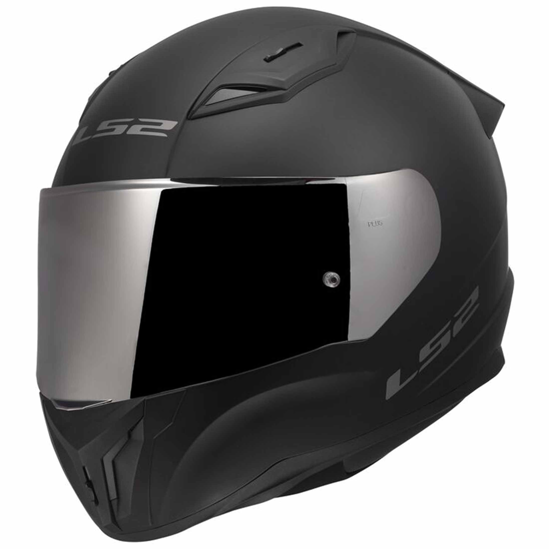 LS2 Centric Mirror Silver Shield Adult Street Helmets-810