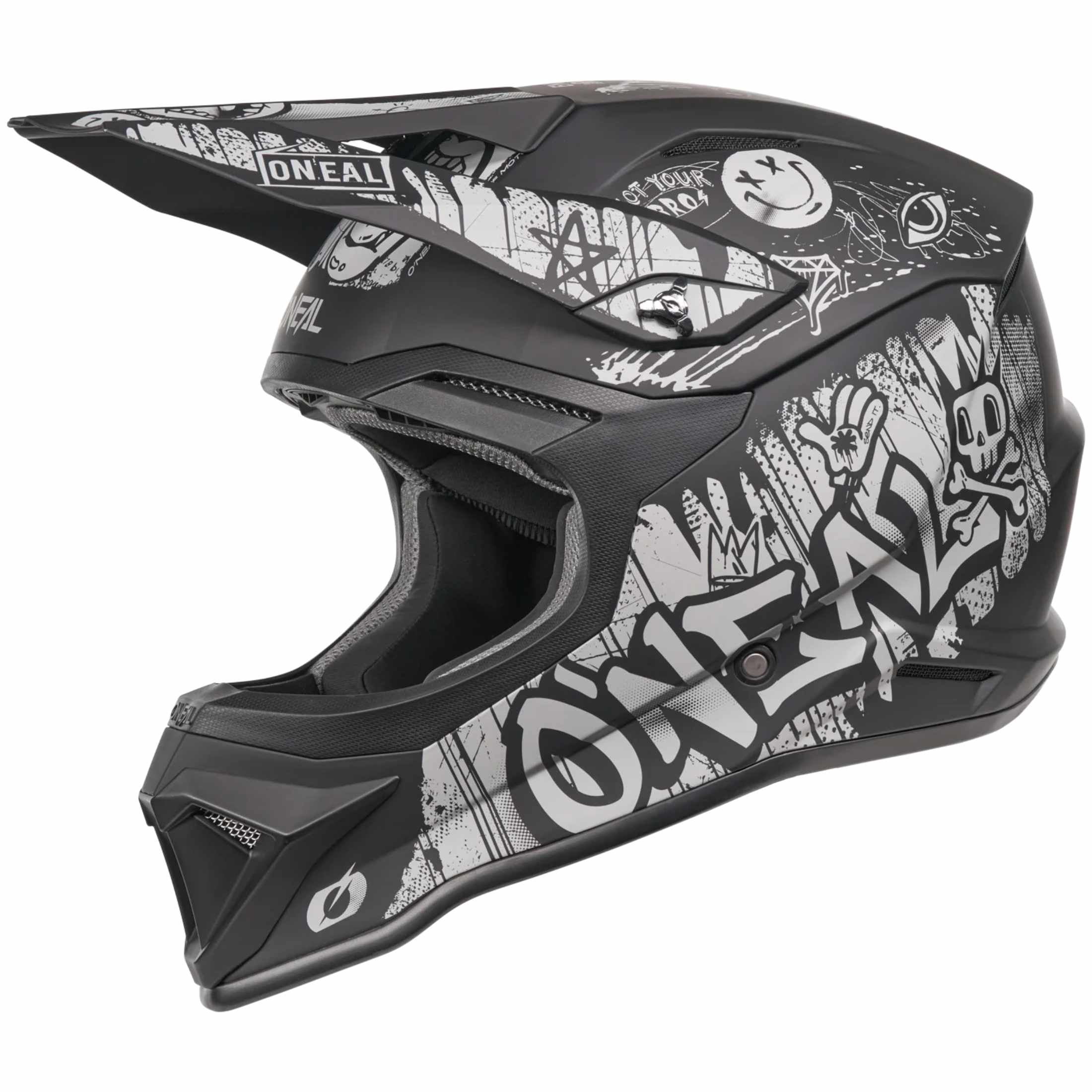 O'Neal 4 SRS Rancid Adult Off-Road Helmets-0626