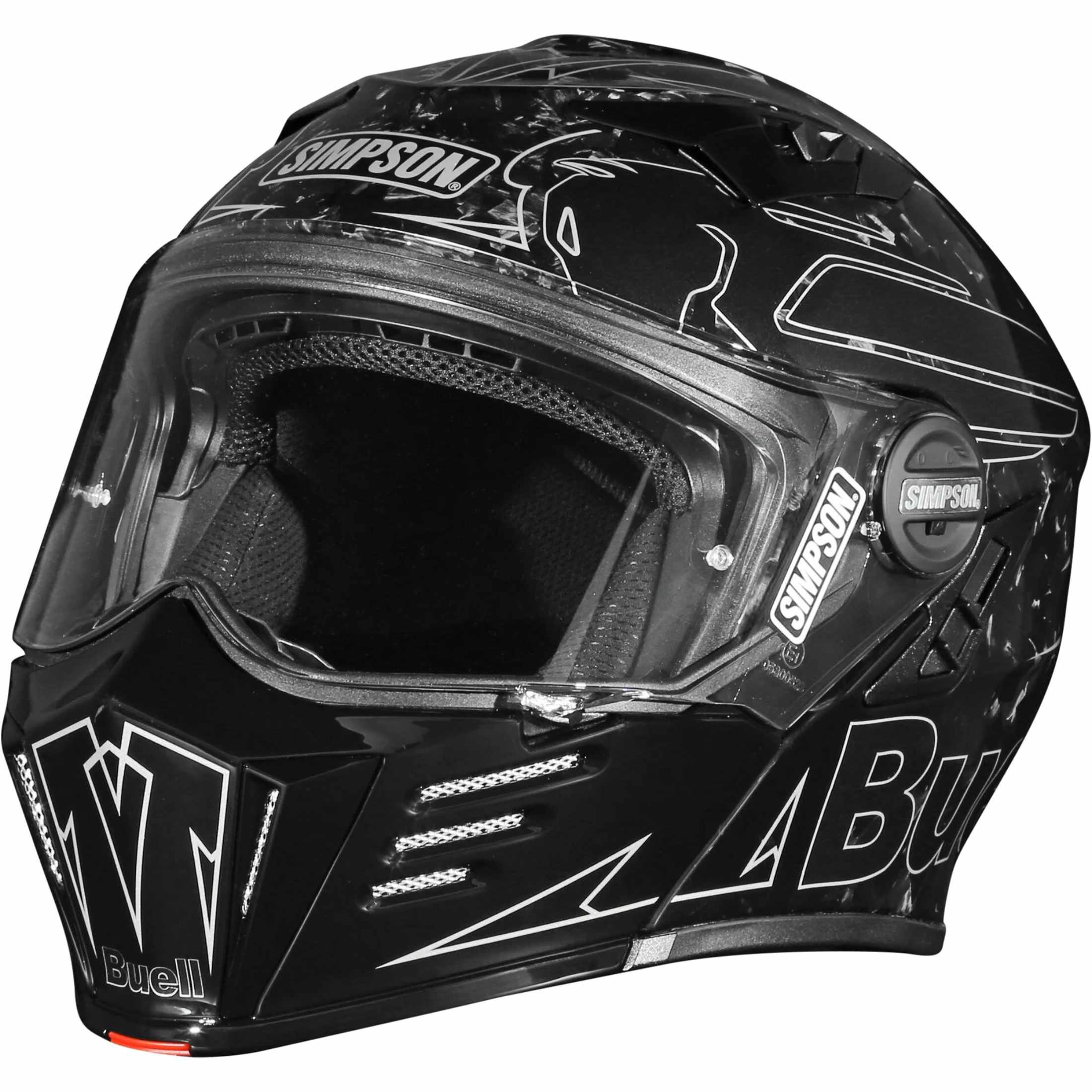 best carbon fiber street bike helmet D.O.T. & ECE Daytona C6 PRO- Grey 2XL The carbon fiber shell has absolute strength and is very sturdy Simpson Motorcycle M5983XS - Buell
