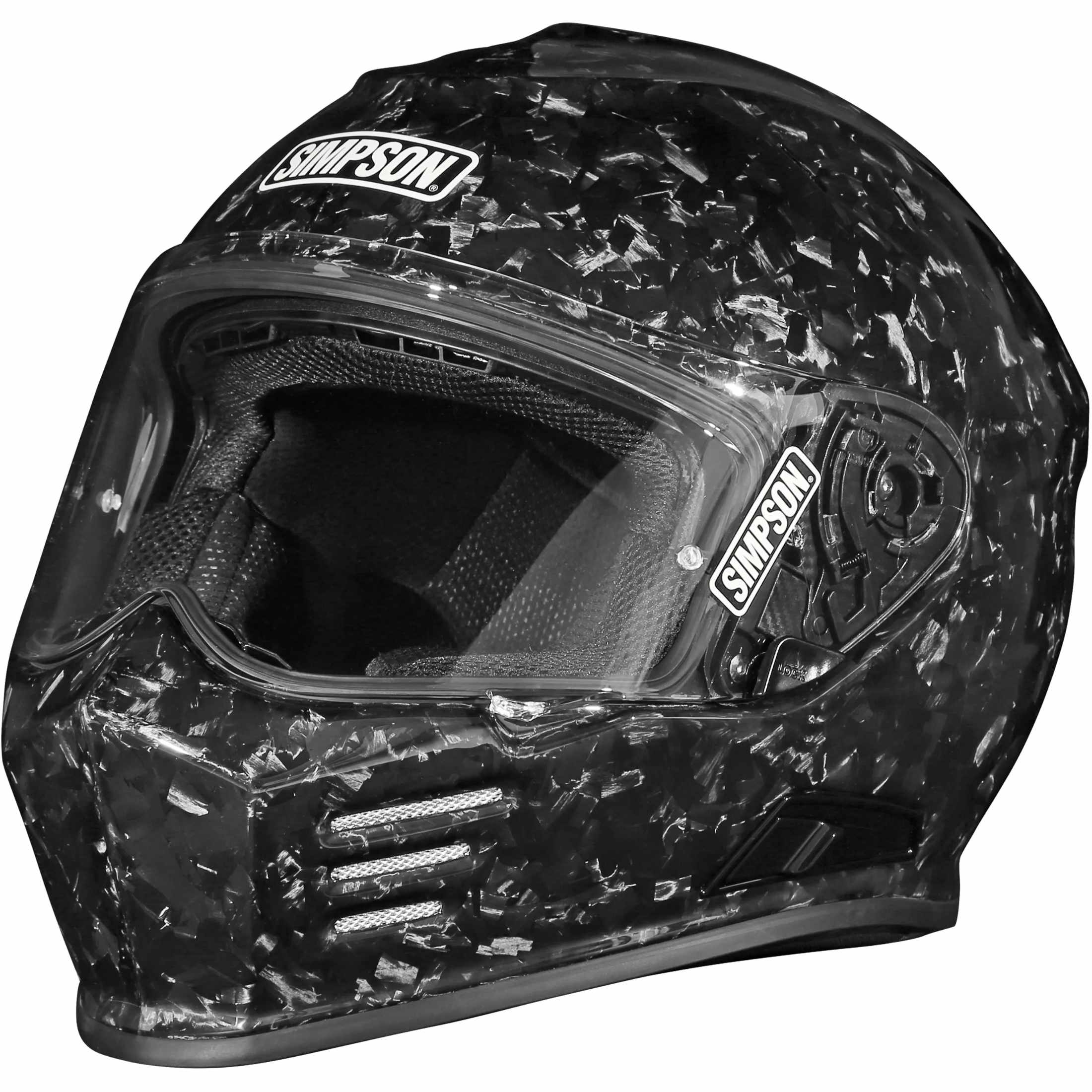 Simpson Ghost Bandit Forged Carbon Adult Street Helmets-GBDFCXS