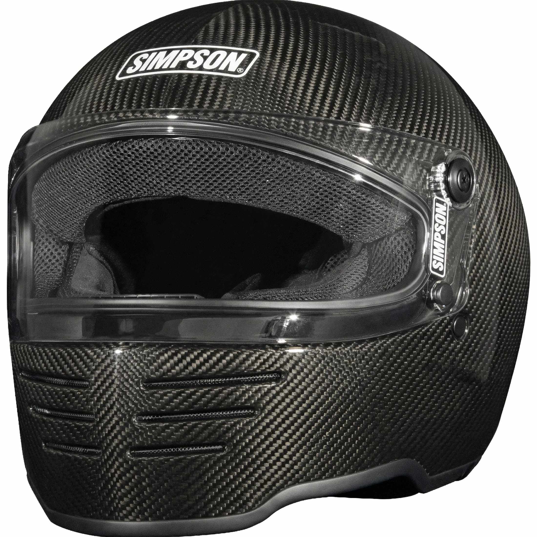 Simpson M62 Bandit Carbon Fiber Adult Street Helmets-M62CXS