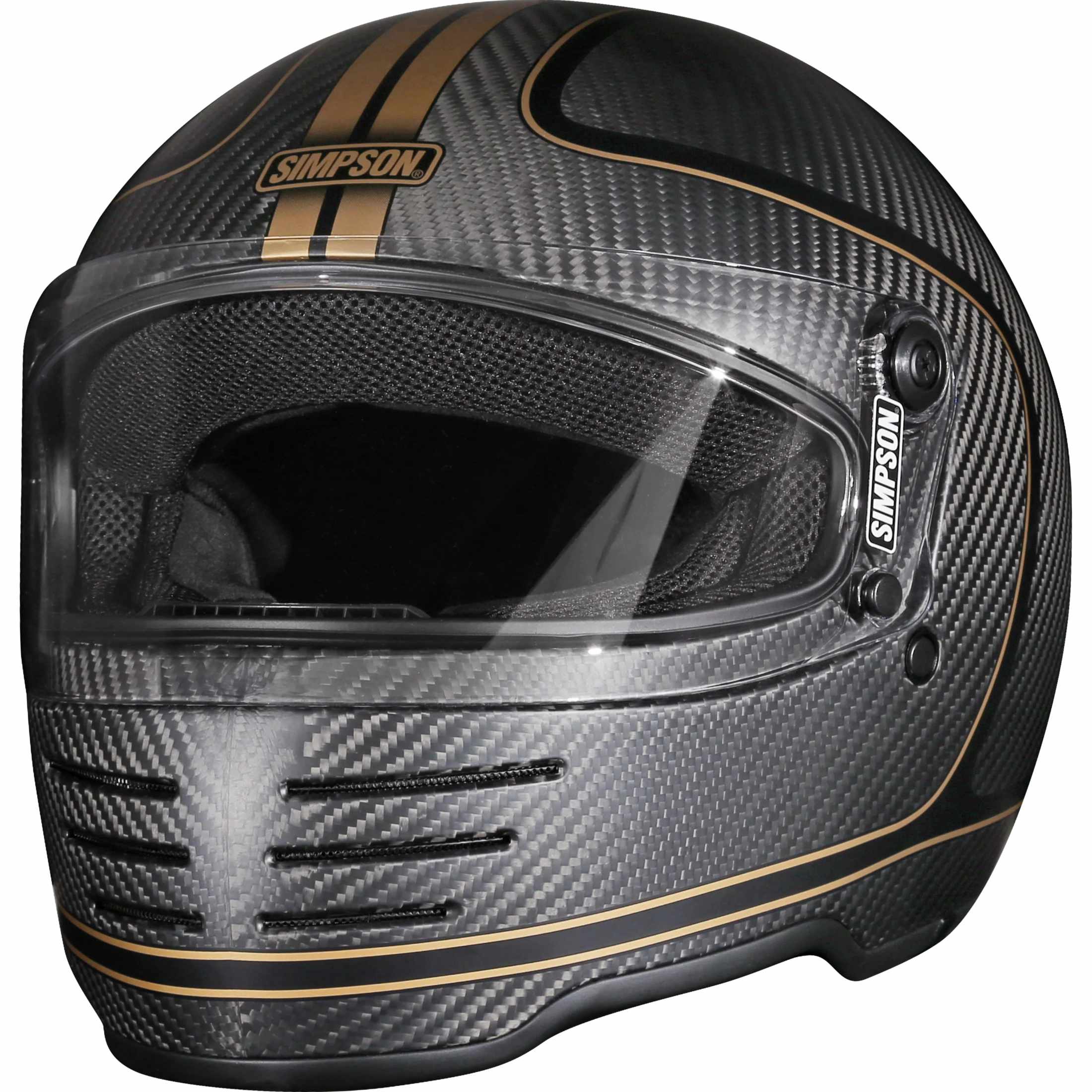 Simpson M62 Bandit Hondo Carbon Adult Street Helmets-M62HONDOCXS