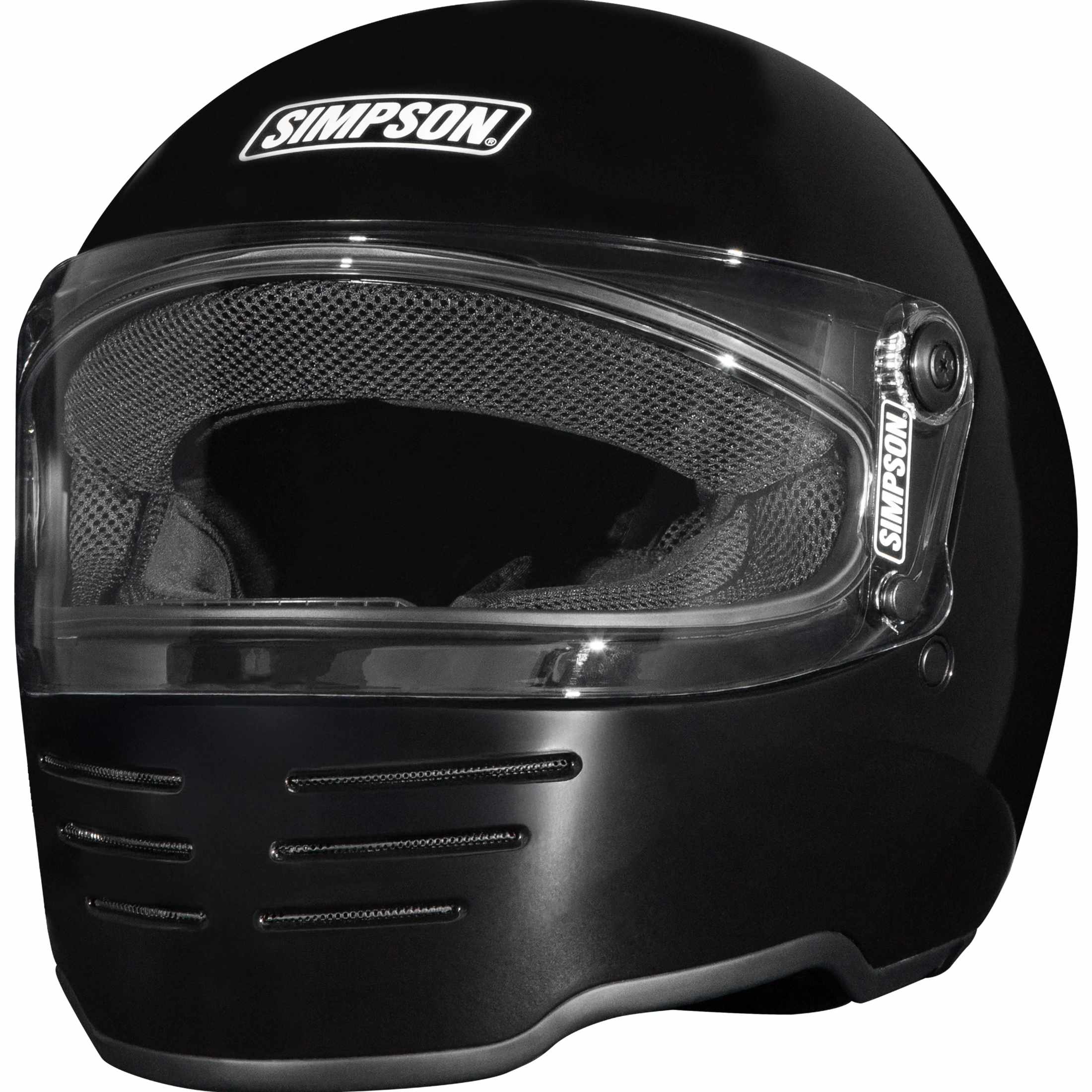 Simpson Motorcycle M6222X M62 Bandit 2X-Large Motorcycle Helmet Gloss Black