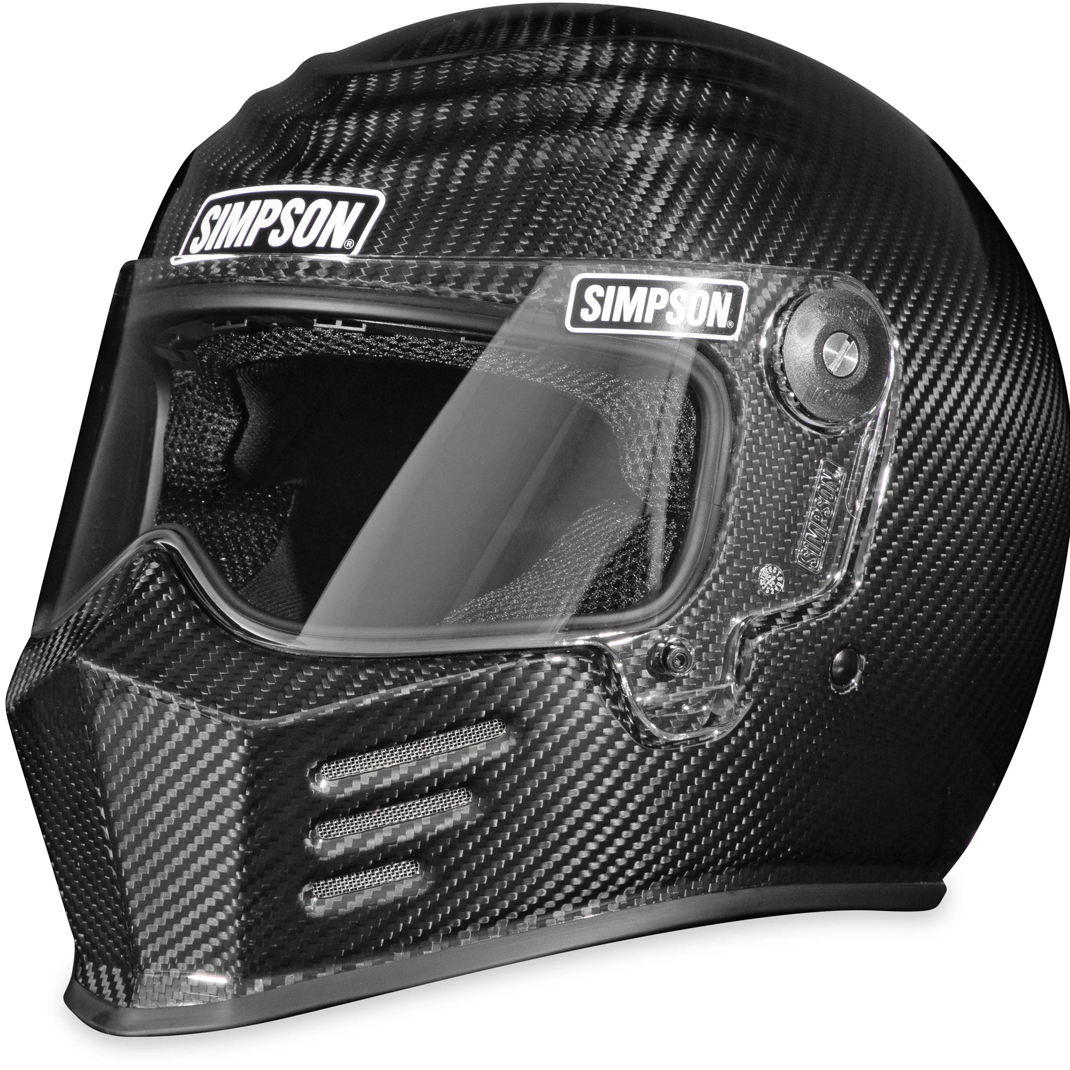 Simpson Outlaw Bandit 3.0 Carbon Fiber Adult Street Helmets-OB3CXS