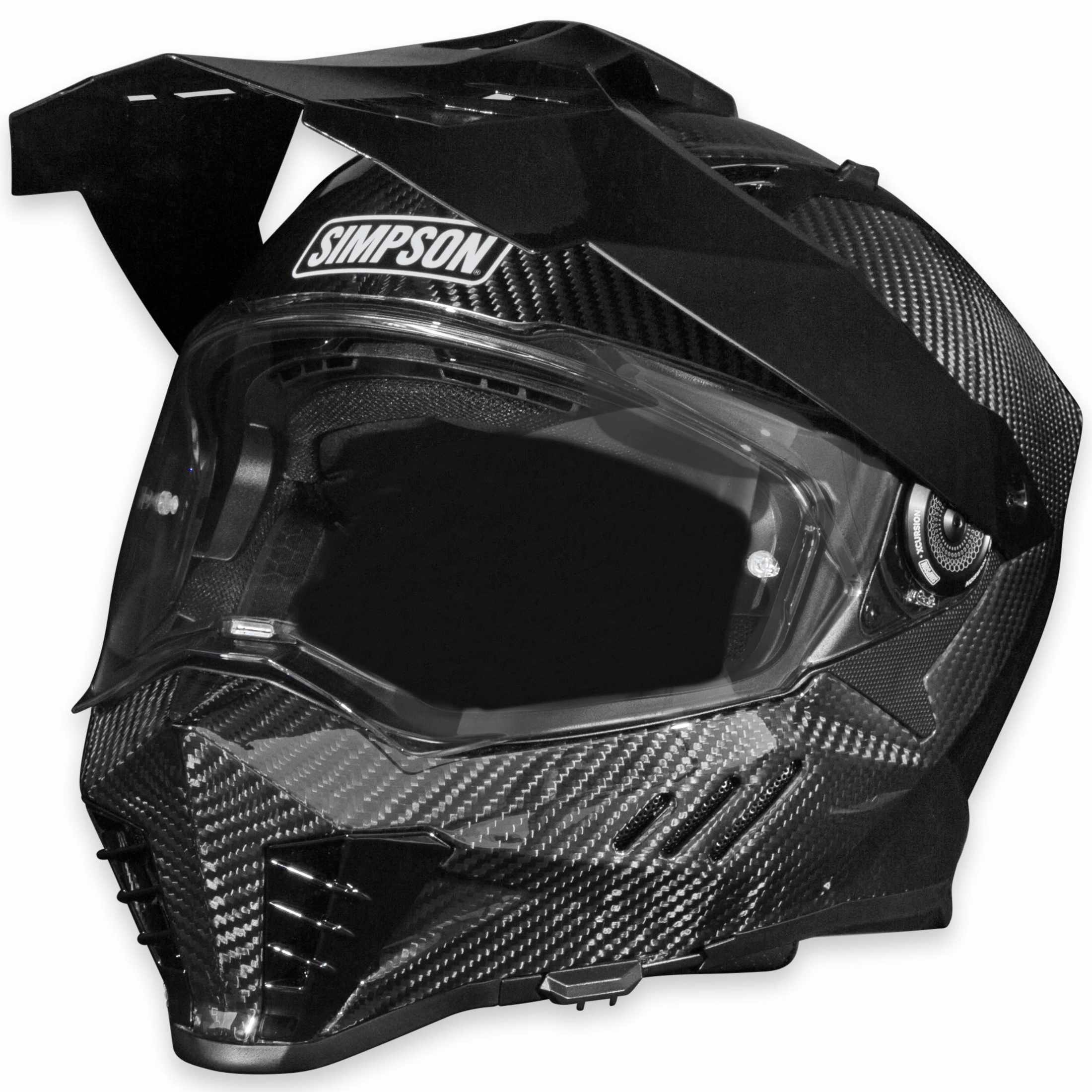Simpson Xcursion Bandit Carbon Adult Off-Road Helmets-XBCXS
