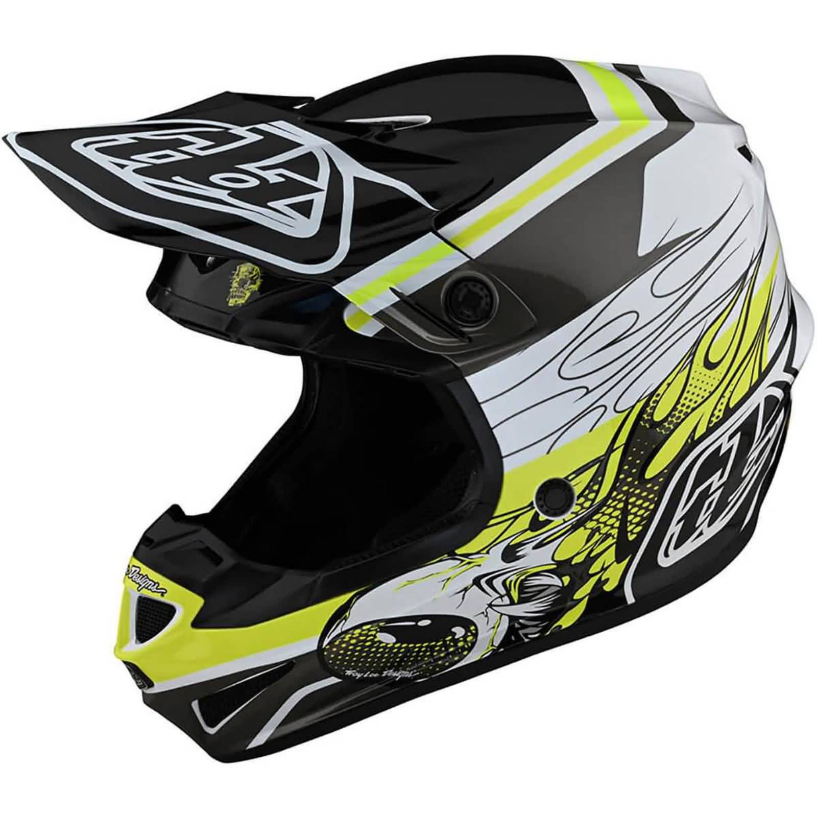 Troy Lee Designs SE4 Polyacrylite Skooly MIPS Adult Off-Road Helmets-109328003