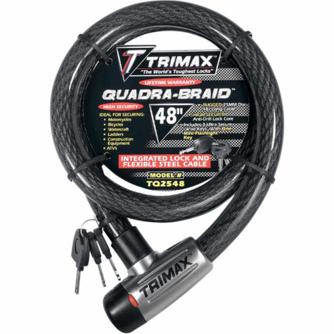 Trimax 48 Quad-Braid Integrated Cable Locks