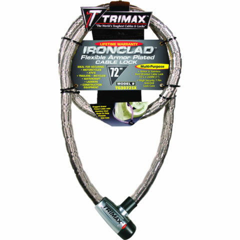 Trimax 72 Gladiator Series Armored Braided Cable Locks