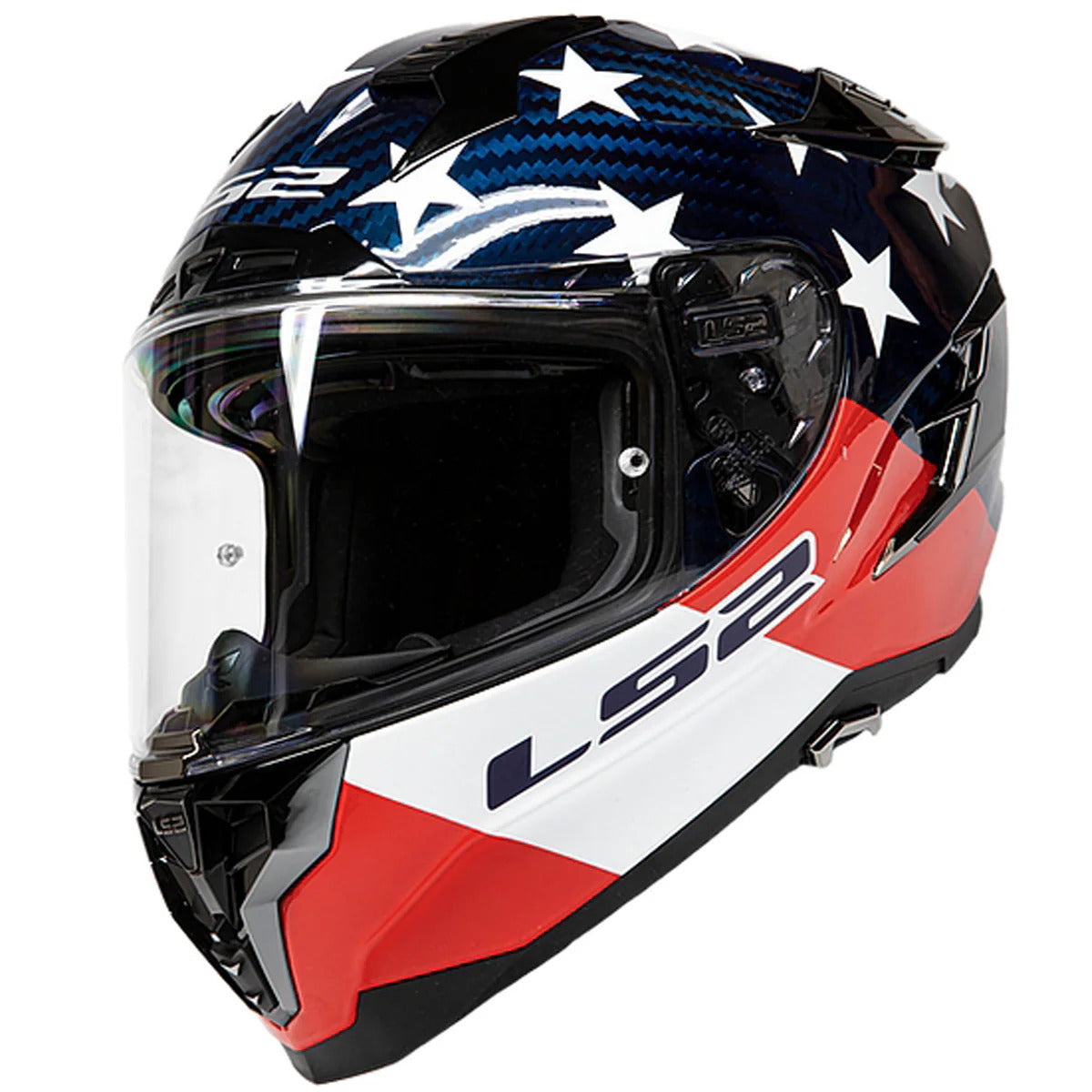 LS2 Challenger C Americarbon Full Face Adult Street Helmets-327