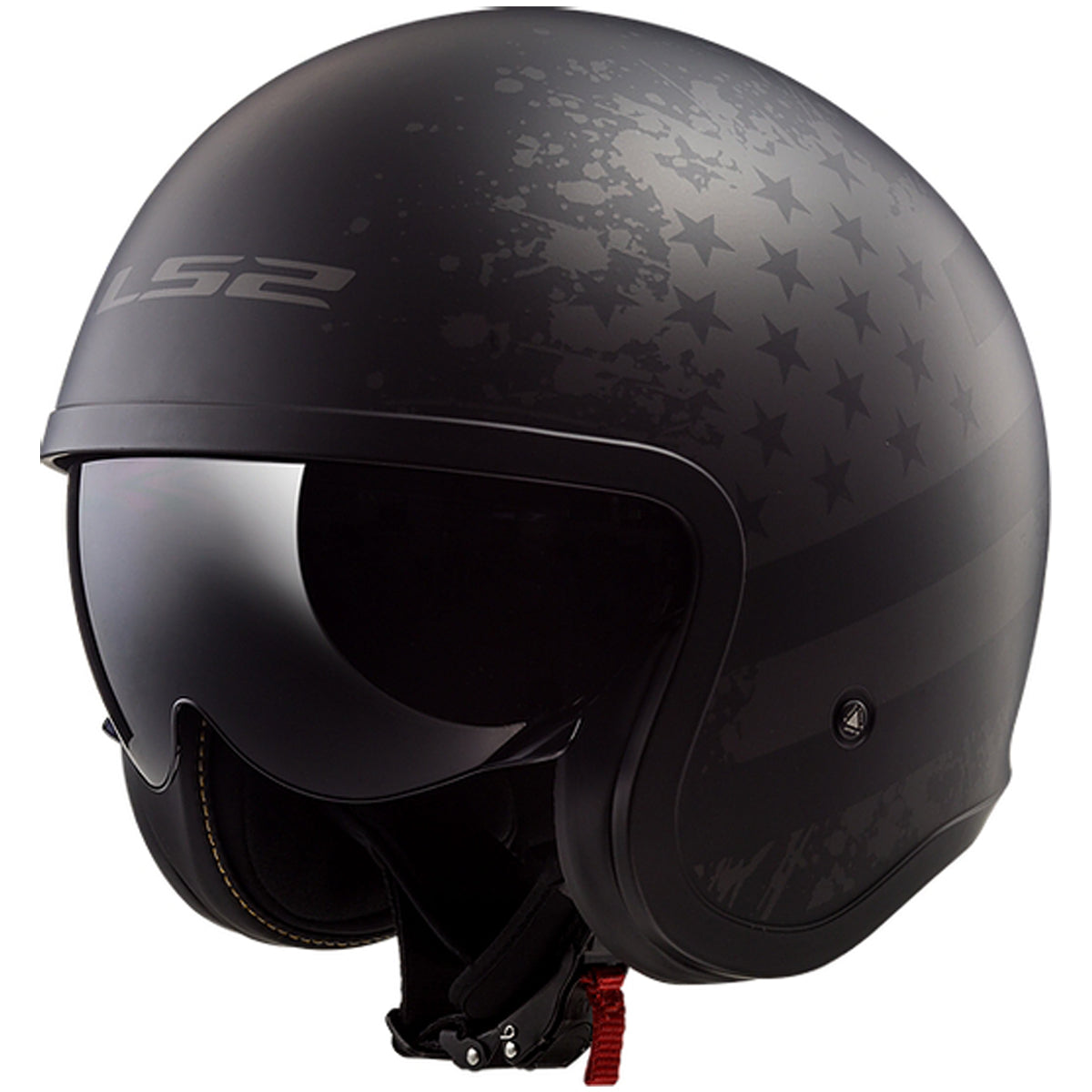 LS2 Spitfire Black Flag Open Face Adult Cruiser Helmets-599