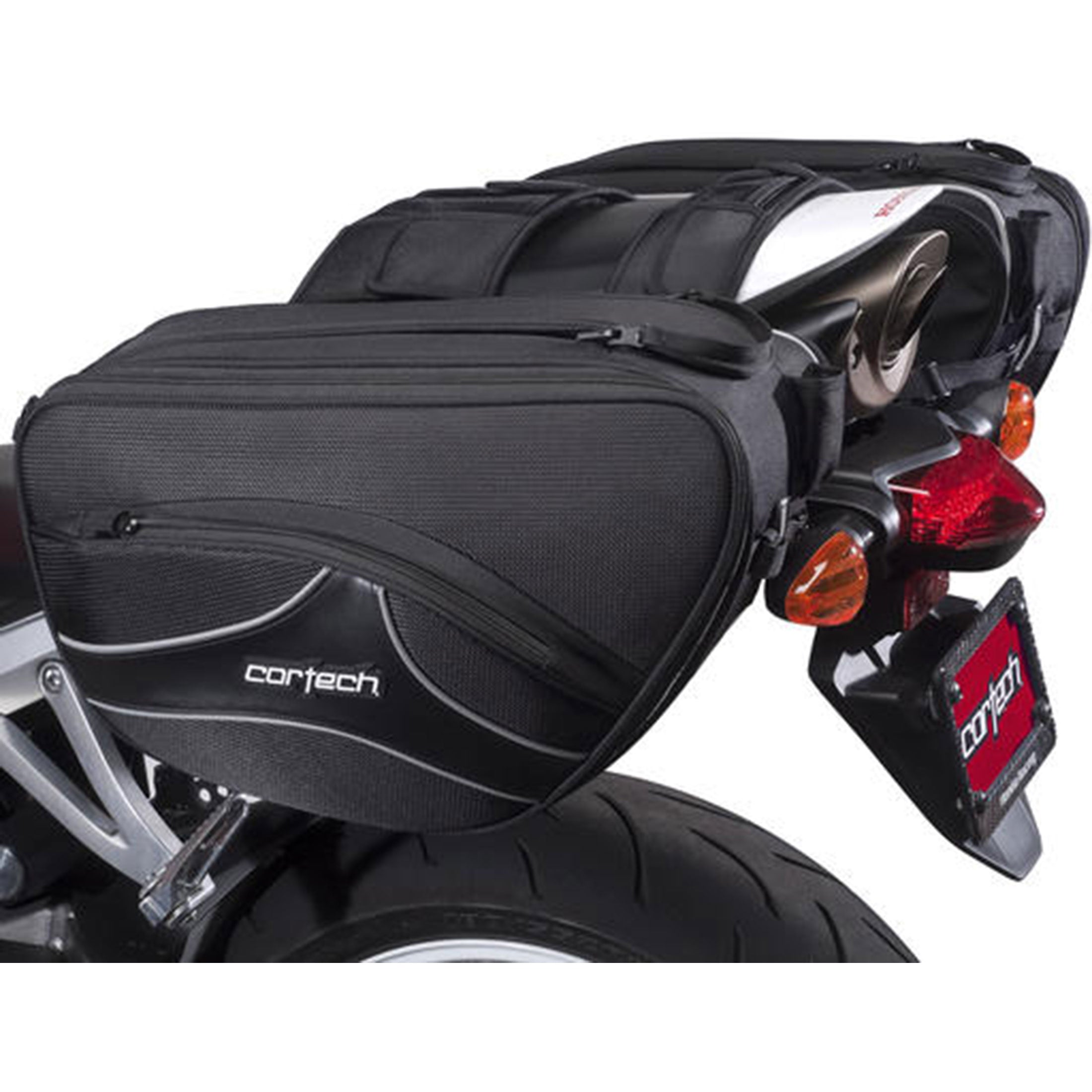 Cortech Super 2.0 36L Adult Saddle Bags - Black