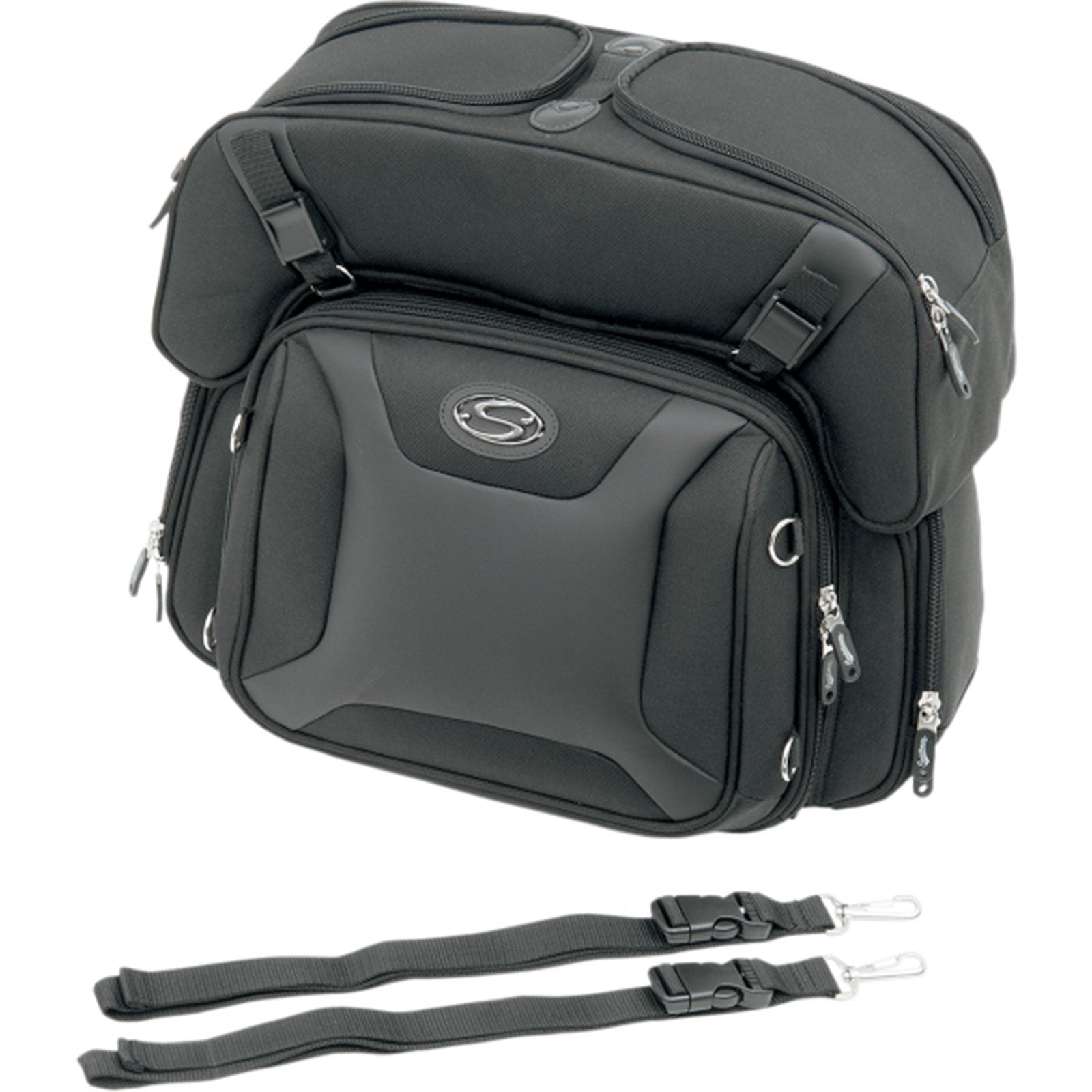 Saddlemen FTB2500 Sport with Rigid Top Bag Adult Sissybar Bags-3515