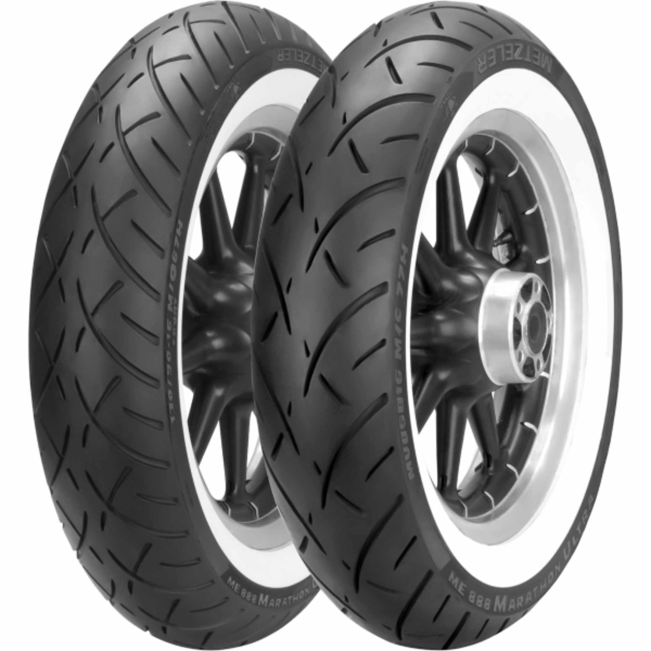 Metzeler ME 888 Marathon™ Ultra Wide Whitewall Bias Belted 17" Front Cruiser Tires-0305