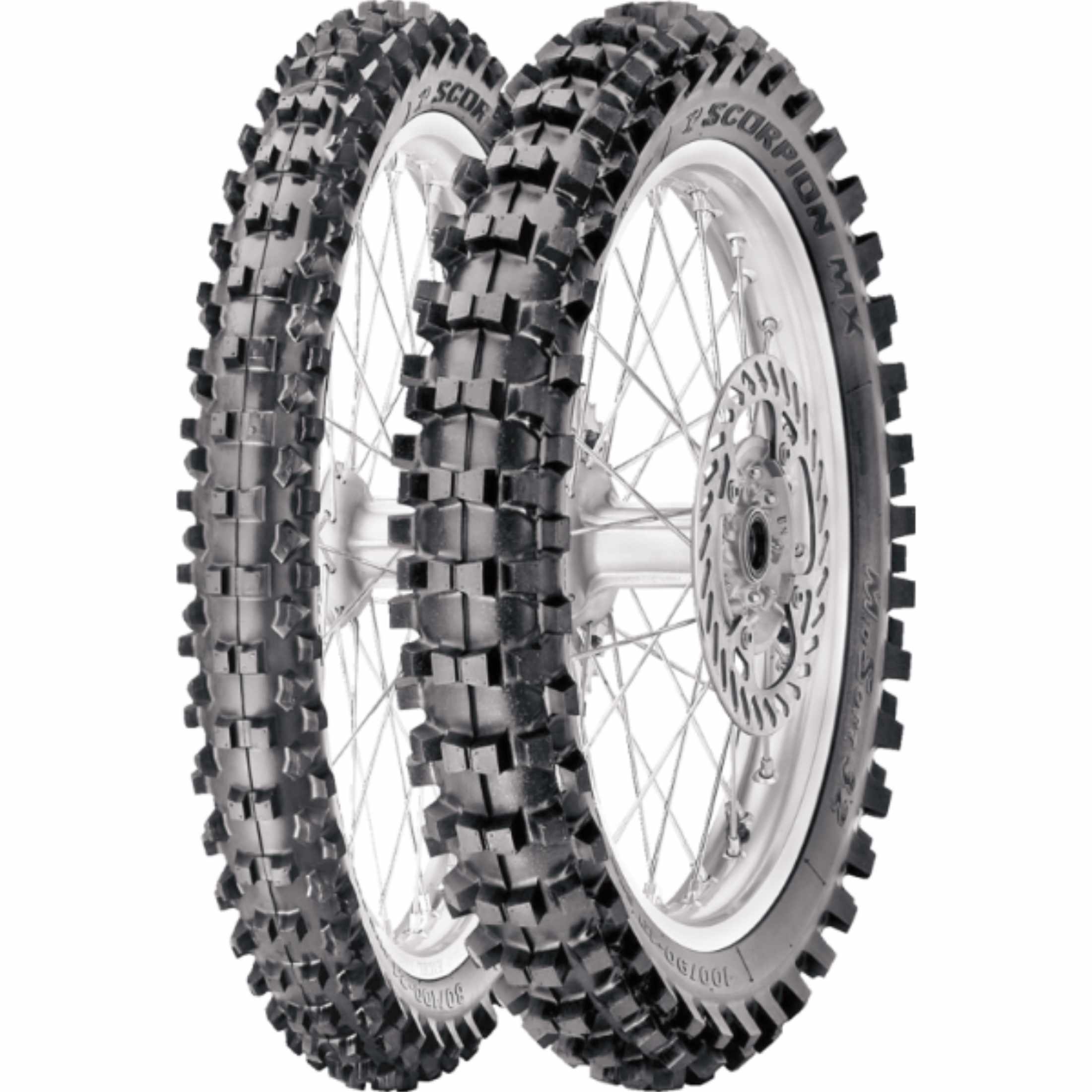 Pirelli Scorpion MX32 Mid Soft 10" Front Off-Road Tires - Black
