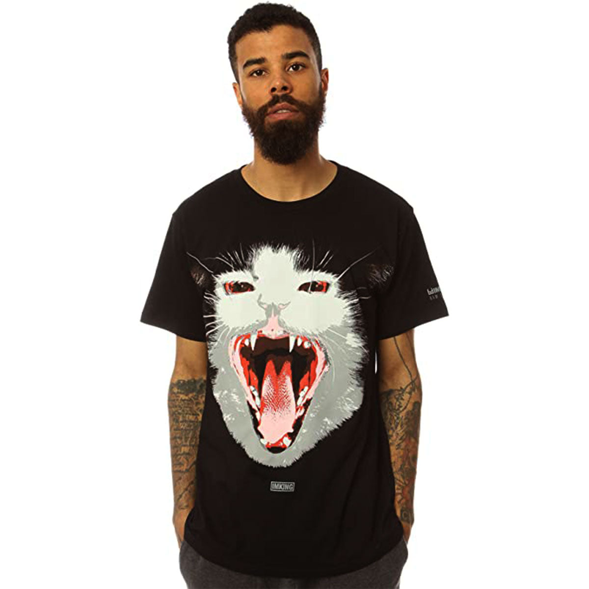 IMKING Angry Pussy Men's Short-Sleeve Shirts-IK13SP507