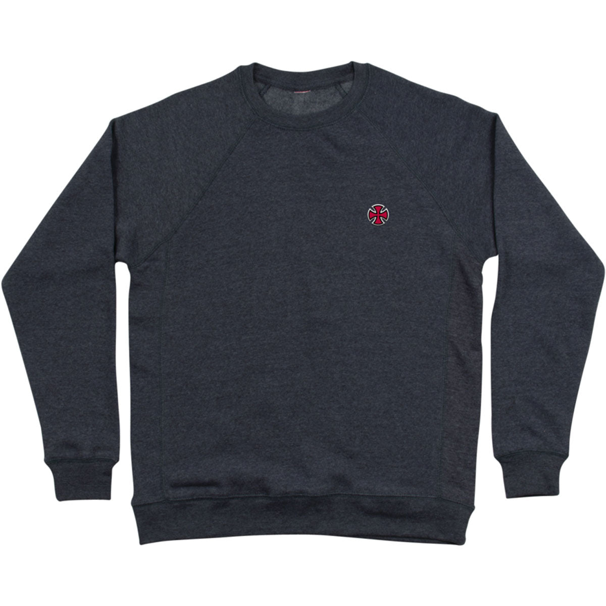 Independent Cross Crew Neck Men's Sweater Sweatshirts - Black