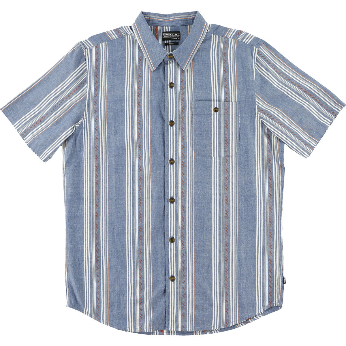 O'Neill Gilmour Men's Button Up Short-Sleeve Shirts - Blue