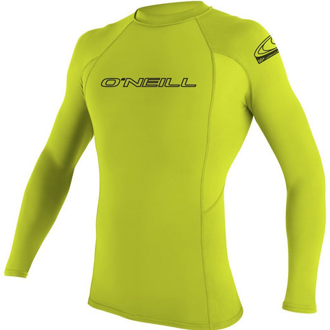 O'Neill Basic Skins Crew Youth Boys Long-Sleeve Rashguard Suit (BRAND NEW)