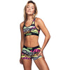 PSD Neon Abstract Animal Sports Bra Women's Top Underwear (Refurbished)