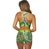 PSD Spliced Skins Lime Sports Bra Women's Top Underwear (Refurbished)