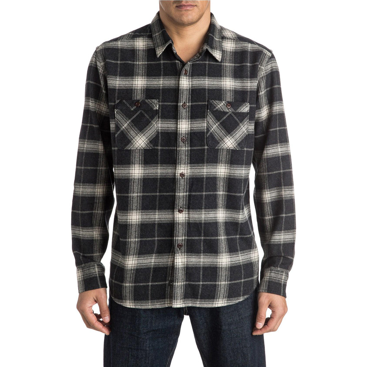 Quiksilver Go Forth Men's Button Up Long-Sleeve Shirts - Ensign Blue