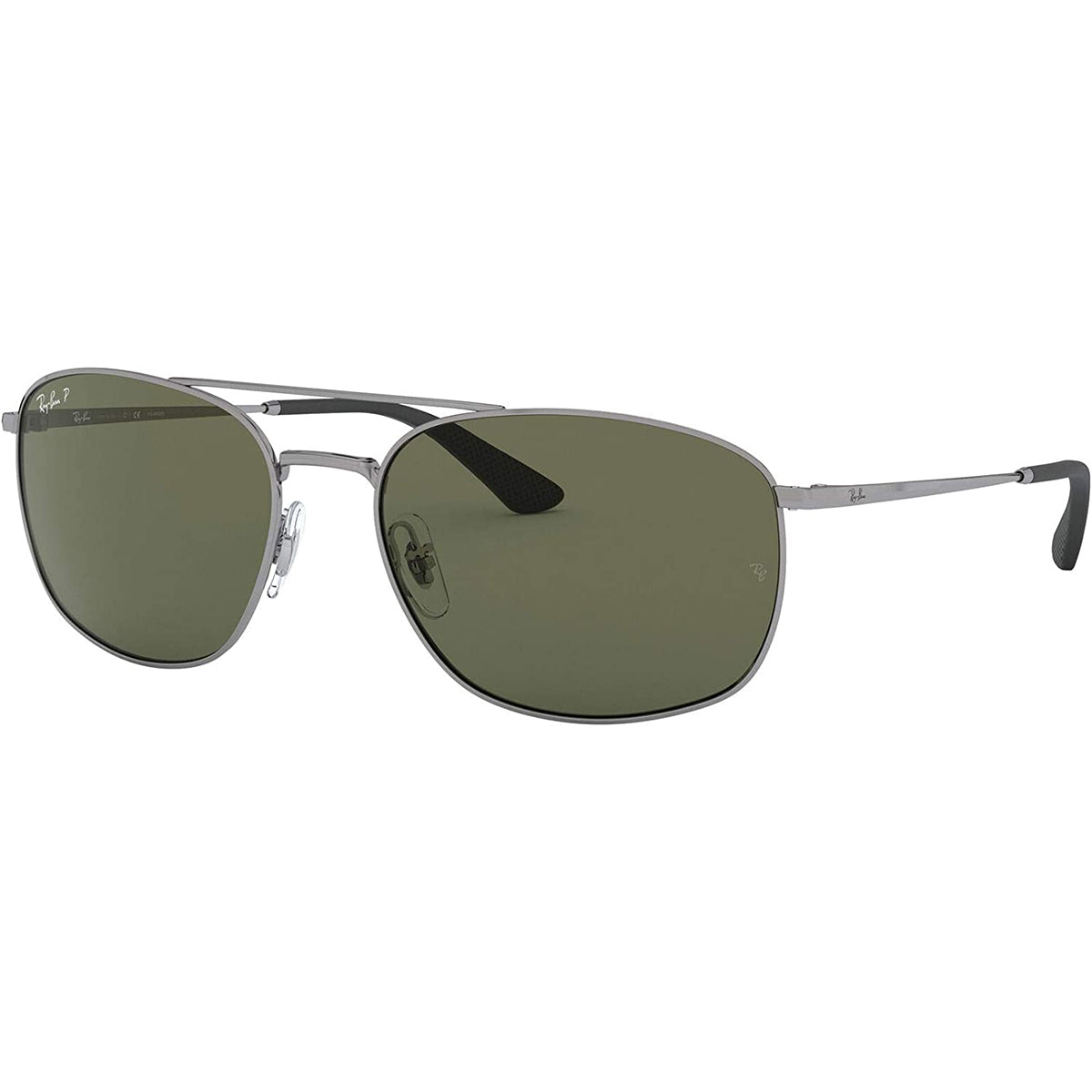 Ray-Ban RB3654 Men's Wireframe Polarized Sunglasses-0RB3654
