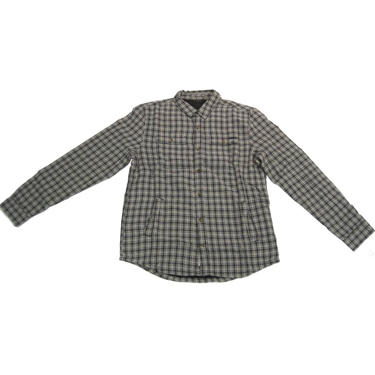 Rusty Fleet Flannel Men's Button Up Long-Sleeve Shirts - Black