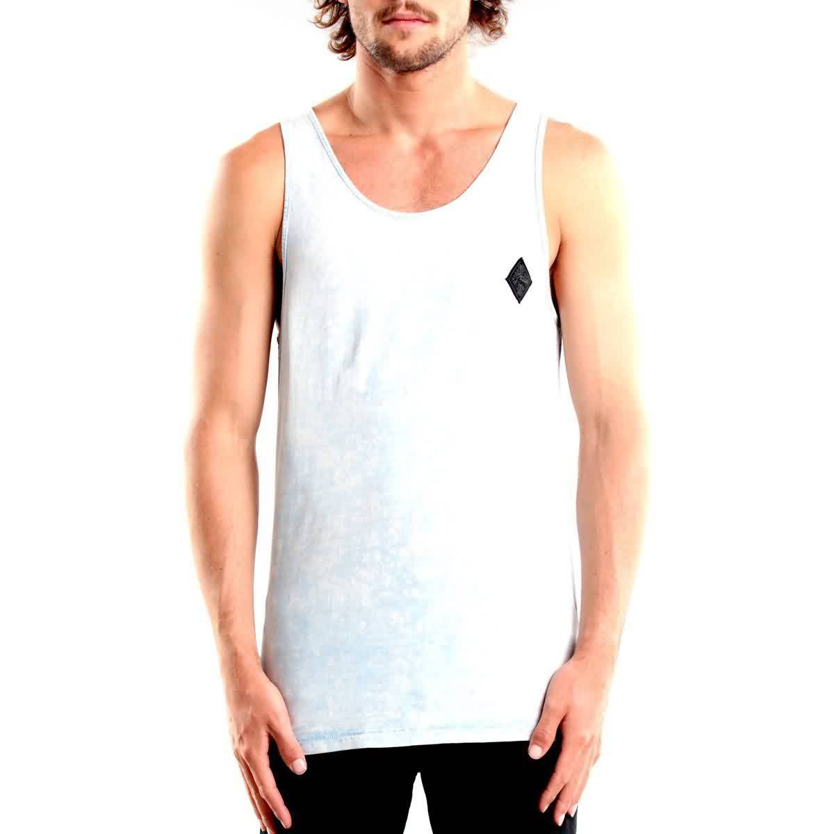 Rusty Acid Trance Men's Tank Shirts - Light Blue