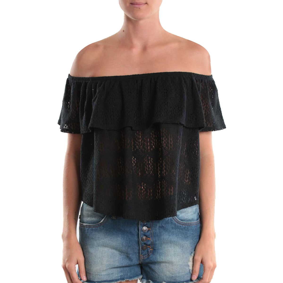 Rusty Coast Women's Top Shirts - Black