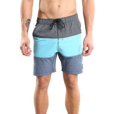 Rusty Tri Hooked Marle Elastic Men's Boardshort Shorts (Brand New)