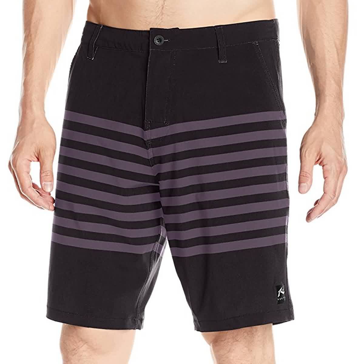 Rusty Dimension Men's Hybrid Shorts - Black