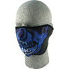Blue Chrome Skull