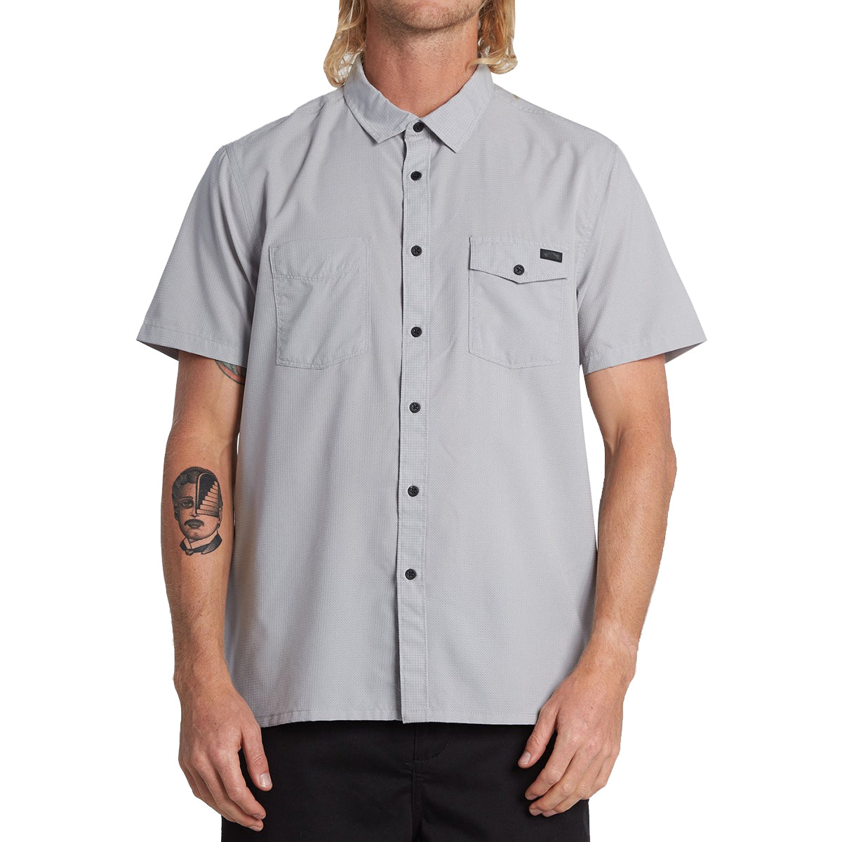 Billabong Surftrek Men's Button Up Short-Sleeve Shirts-M5131BSU