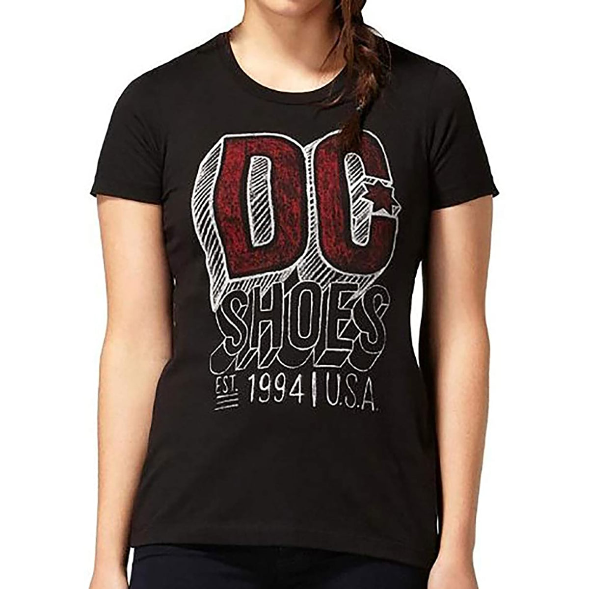 DC Chalkline Women's Short-Sleeve Shirts - Black